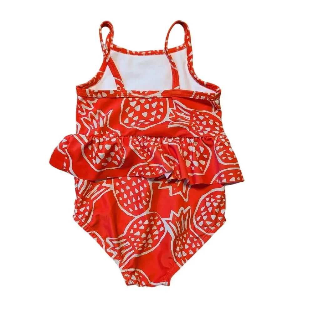 CARTER'S girls swim suit, 12 MONTH; Strawberry